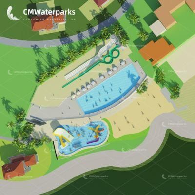 Designed Fiberglass Water Aqua Park Spray for Water Park