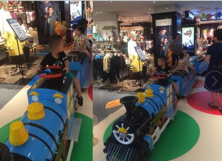 Kids Trackless Train Game, Low Price Electric Tourist Train, Trackless Train Battery Operated in Mall