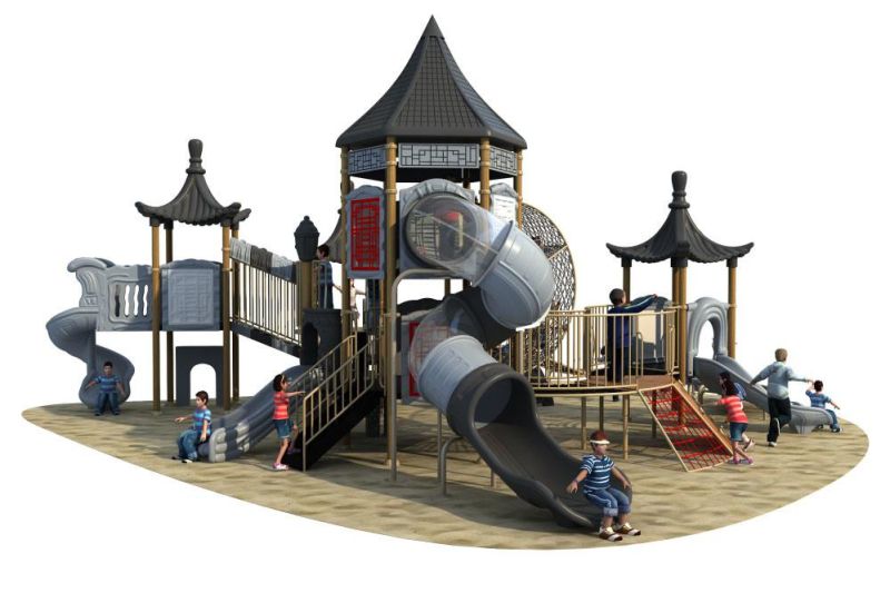 Chinoiserie Series Outdoor Playground Slide Amusement Equipment