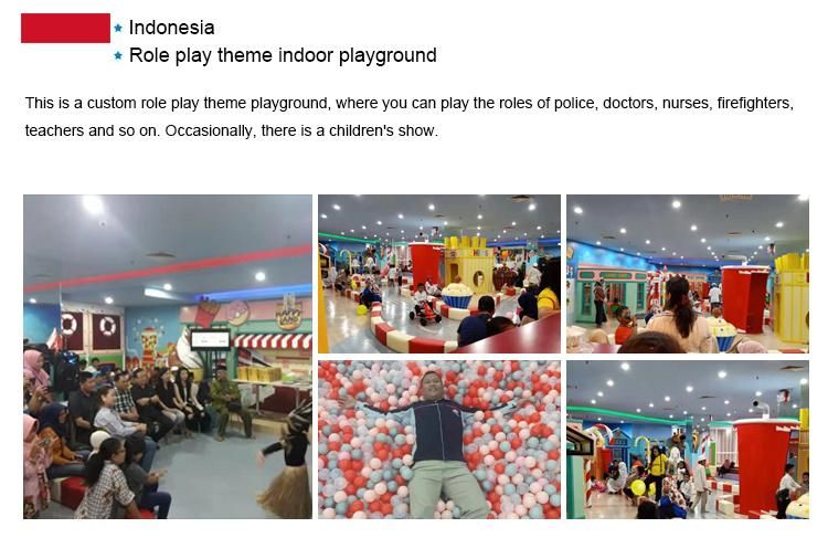 Ce Indoor Soft Play with Trampoline Maze Playground for Sale