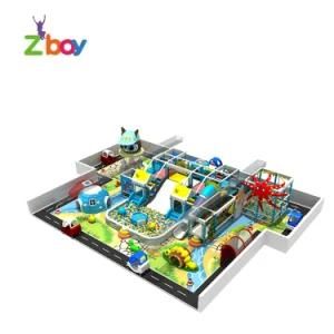 Small Animal Series Indoor Children Amusement Park Slides Equipment with Kids Ball Pool