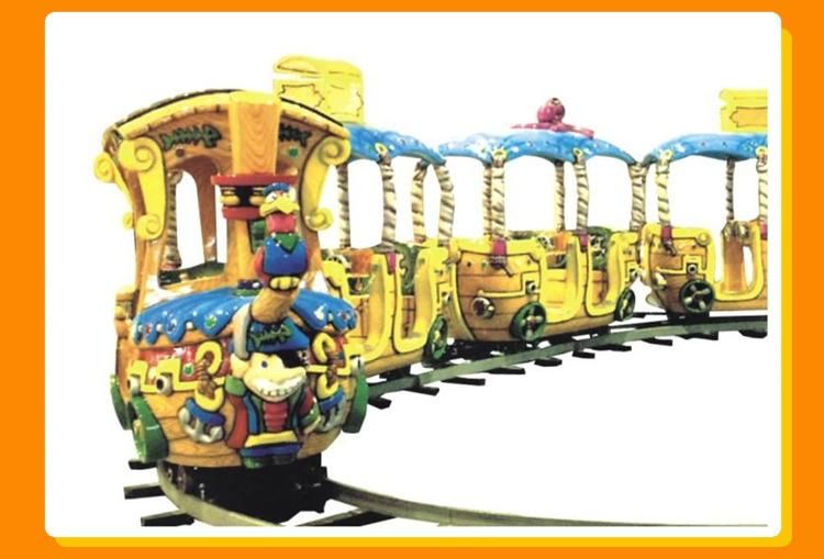 Wooden Boat Amusement Kids Ride Equipments Electric Tourist Trackless Track Train (KL6056)