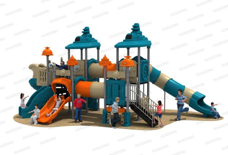 Huadong Plastic Slide Equipment Kids Space Playground