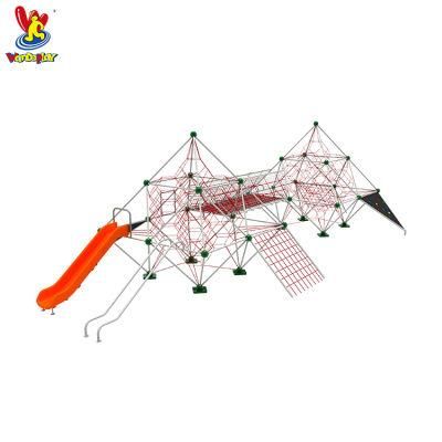 Attractive Outdoor Homemade Climbing Rope Net Playground for Children Game