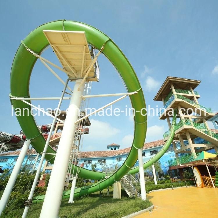 Exciting Giant Aqualoop Water Park Slide