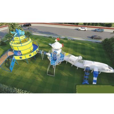 New Outdoor Kids Playground Equipment Park Climbing Slide Combination Yq68