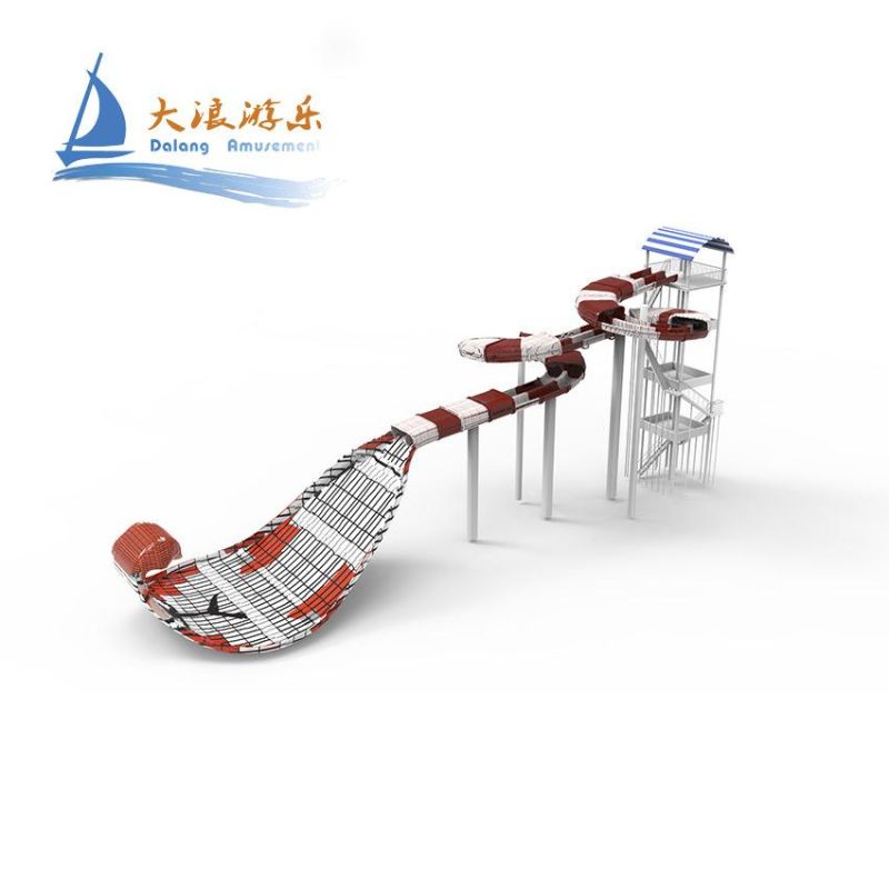 Big Water Park Slide Fiberglass Aqua Park Equipment