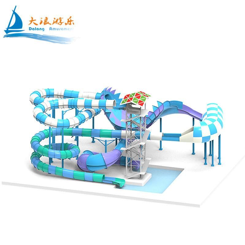 Hot Sell Water Park Equipment Price Fiberglass Water Slide for Sale