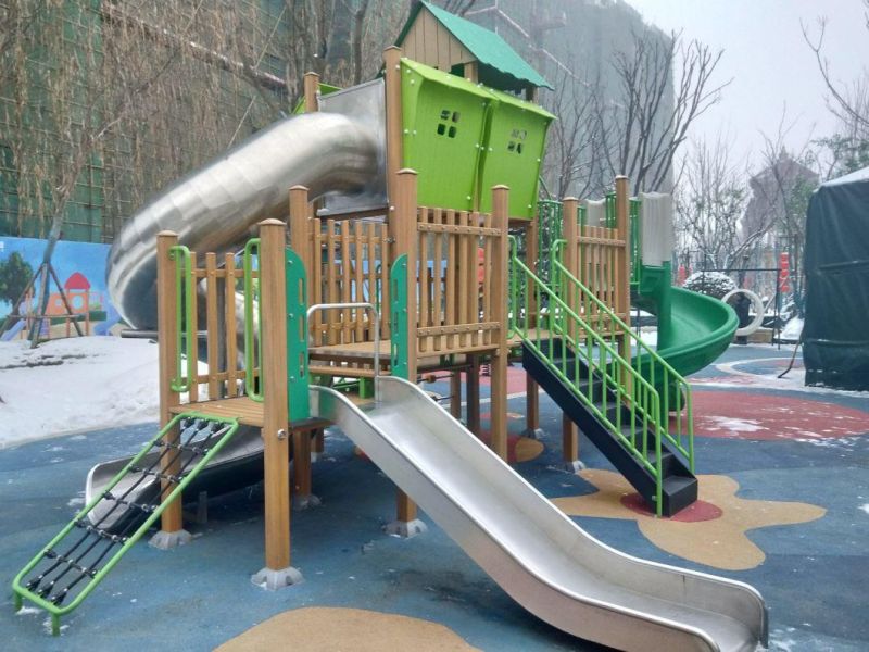 Kids/Children Commercial Fitness Gym Sports Forest Funny/Fun Plastic Slides Outdoor&Indoor Soft Playground Equipment