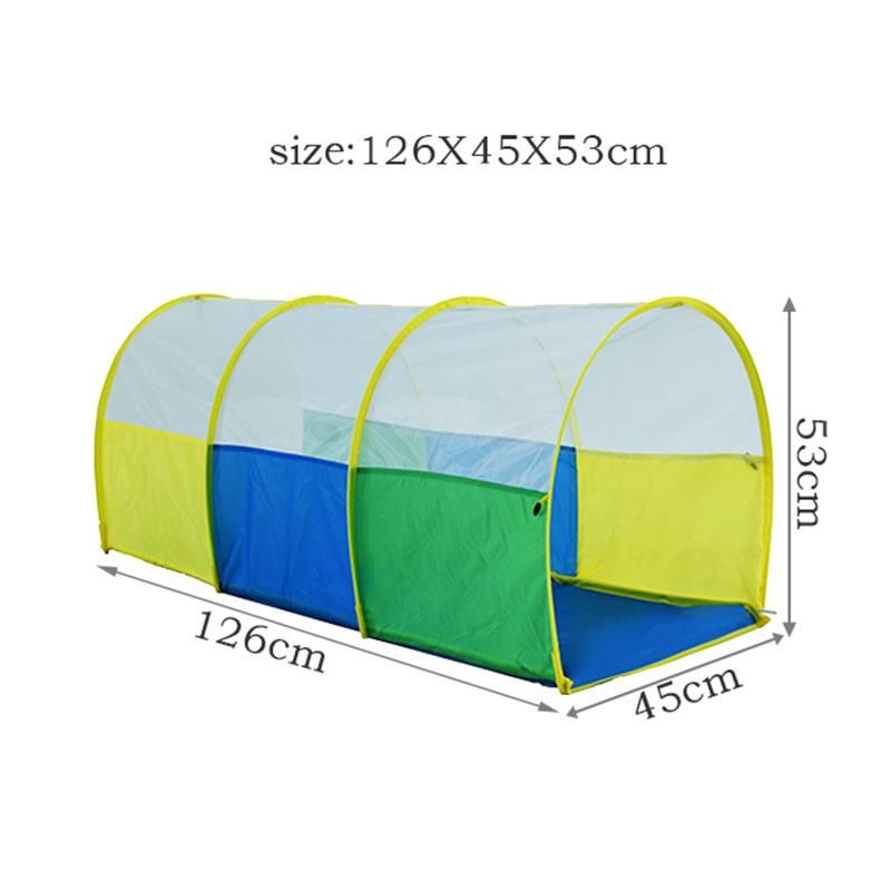 Green Color Children Tunnel Play Game Tent with Friends