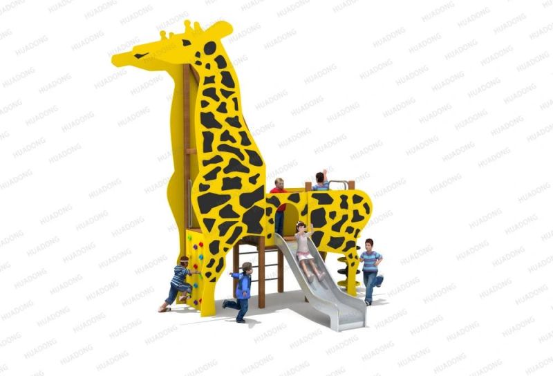 New Animal Slide Outdoor Amusement Park Game Children HDPE Playground Good Quality Without Fading Customized Design