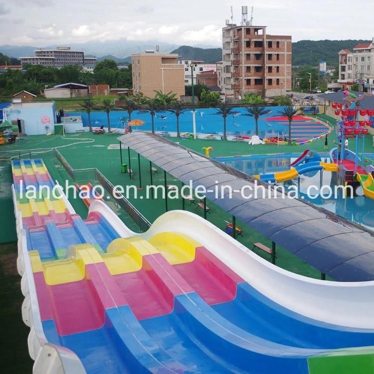 Water Park Rainbow and Freefall and Spiral Open Chute Slide