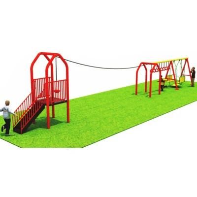 Scenic Area Kids Outdoor Playground Equipment Amusement Park Swing Zipline