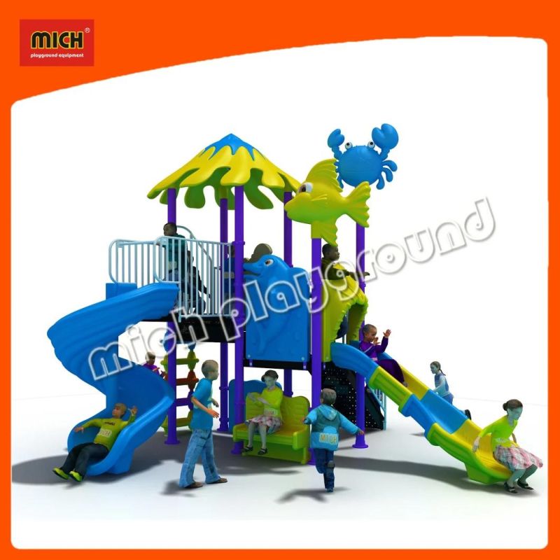 Popular Outdoor Plastic Slide Playground