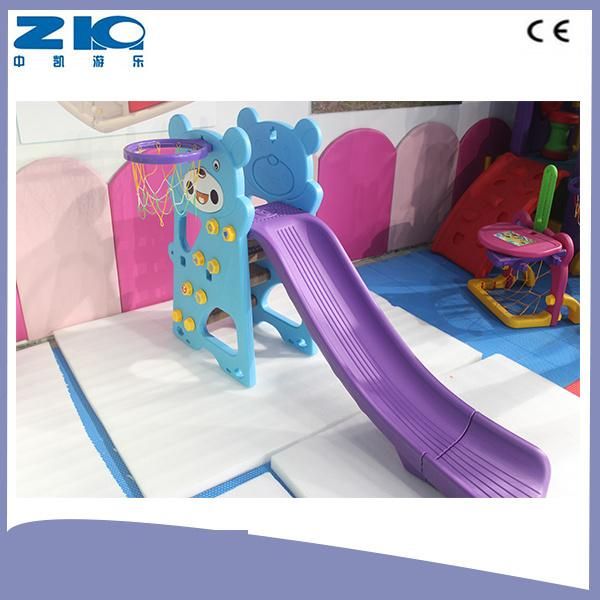 Panda Plastic Slide with Swing and Basketball
