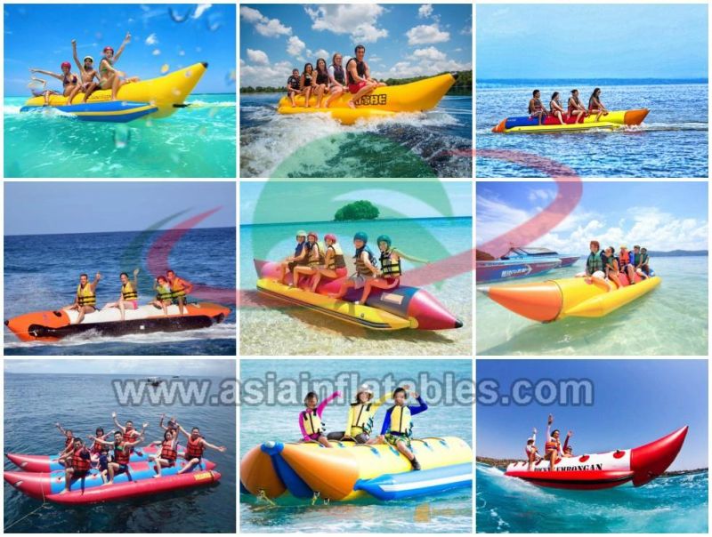 Floating Towable Ocean Rider Banana Boat, Inflatable Flying Fish Banana Boat