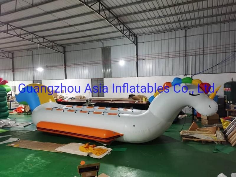 Best 10 Persons Banana Boat High Quality Inflatable Double Line Dragon Banana Baot for Adults Sale