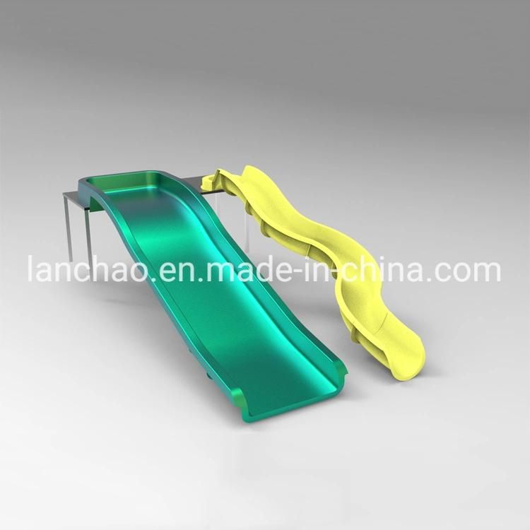 Open Straight and Wavy Fiberglass Body Water Slide for Park