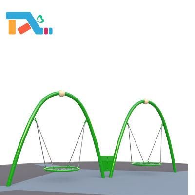 Colorful Rainbow Garden Furniture Plastic Outdoor Swing for Toddlers Kids