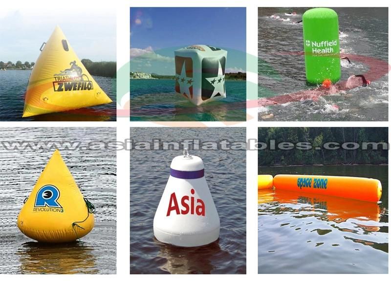 Inflatable Tube Buoys Inflatable Floating Marker for Water Swimming Race