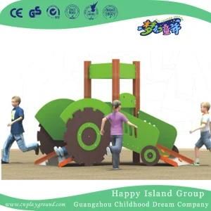Small Green Car PE Board Combination Slide Toddler Playground (1920402)