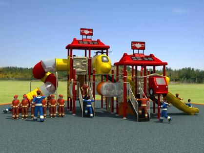Outdoor Fire Man Collection Kids Park Playground Slide