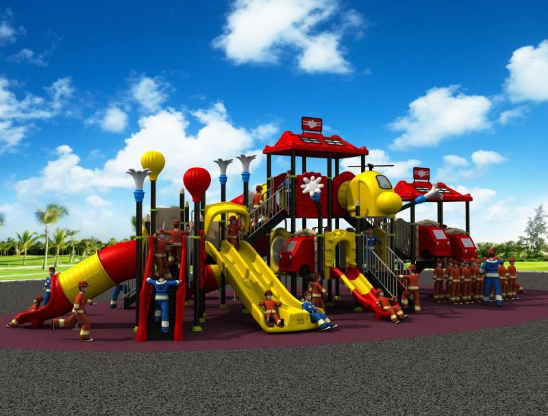 Fire Control Serie Outdoor Playground Kids Slide Park Amusement Equipment