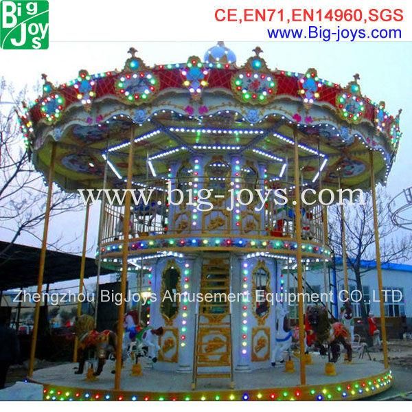 Attractive Design Amusement Park 6 Seats Carousel for Sale (BJ-carousel01)