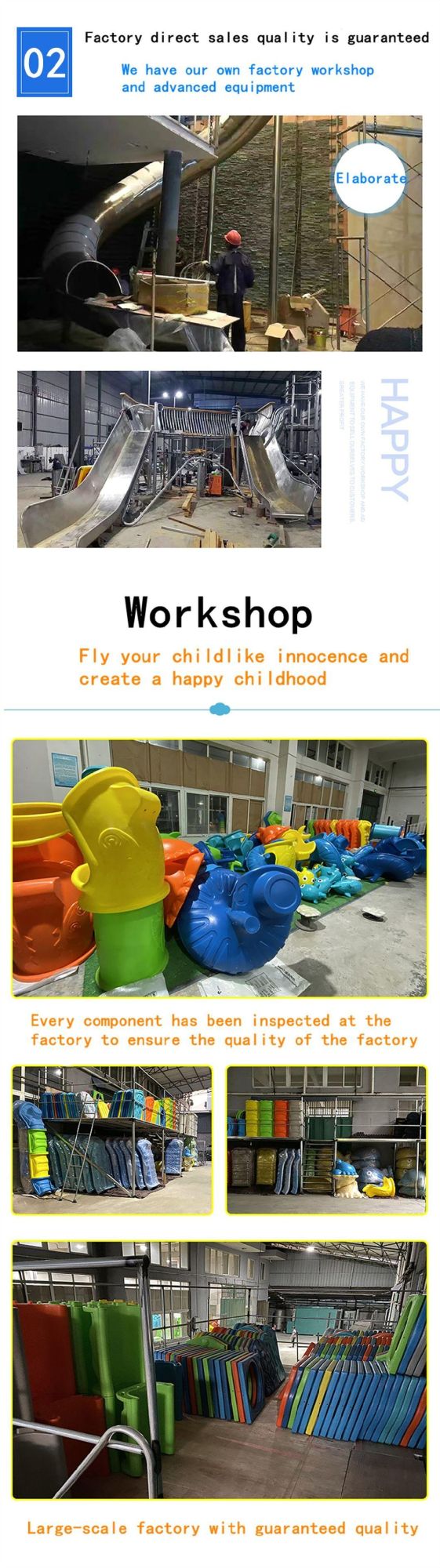 Children′s Outdoor Amusement Park Playground Slide Climbing Net Adventure Equipment