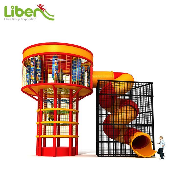 Indoor Spider Climbing Nets with Tunnel Slides