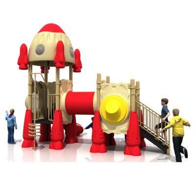 Rocket Theme Amusement Park Outdoor Playground Kids Slide Equipment