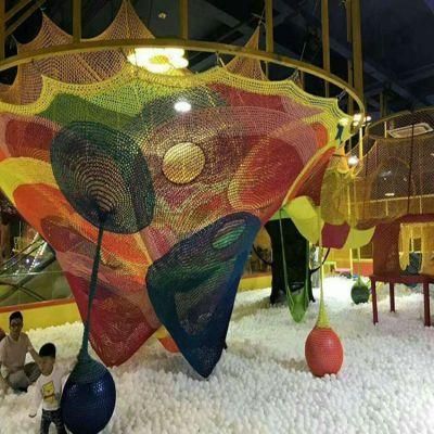 Colorful Climbing Rope Netting Soft Play Rope Nets Playground Rainbow Net for Indoor Playground