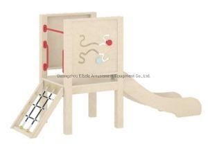 Kids Nursery School Toddler Playground Equipment Wooden Slide and Climbing Set for Creche