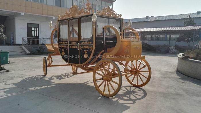 Exported Exquisite Royal Wedding Horse Carriage with Factory Price