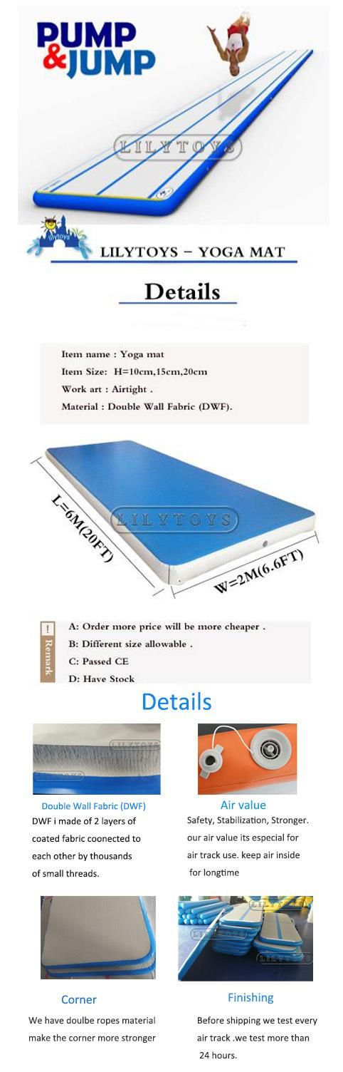 Customized Home Used Inflatable Gymnastics Tumbling Mat for Sale