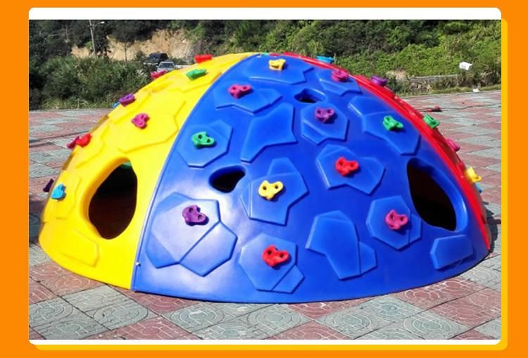 Amusement Park Small Plastic Outdoor Space Capsule Climbing Wall Playground Dome for Kids