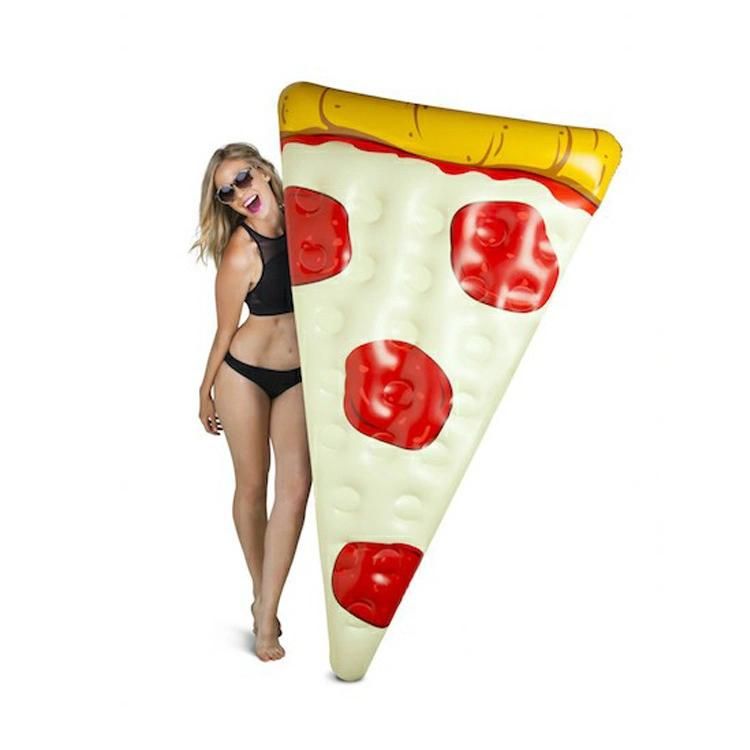 PVC Raft Floating Inflatable Slice Pizza Shape Swimming Pool Float for Adult