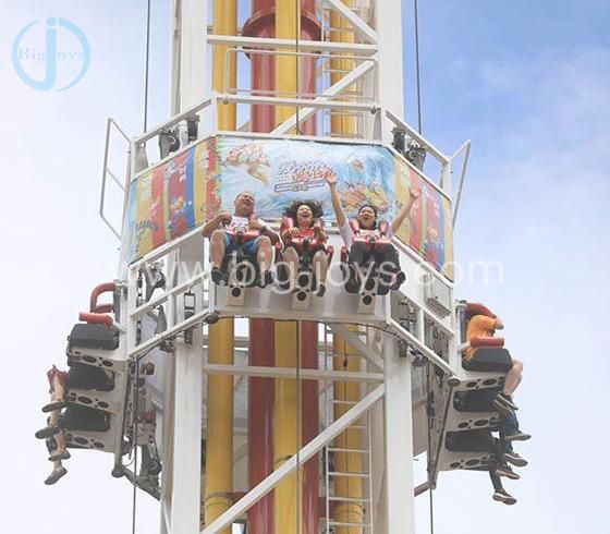 Professional Manufacturer Free Fall Drop Twist Amusement Park Rides Attraction Gyro Drop Tower for Kids and Adult