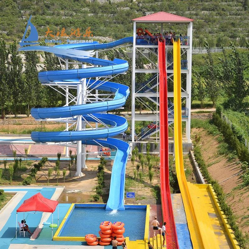 Professional Design Aqua Play Water Slide Amusement Park Playground Equipment Factory Direct