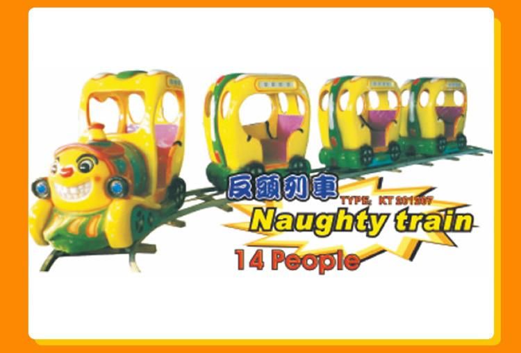Wooden Boat Amusement Kids Ride Equipments Electric Tourist Trackless Track Train (KL6056)