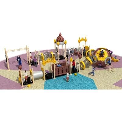 China Supplier Custom Funny Colorful Children Outdoor Playground Climbing Equipment with Slide Kids School