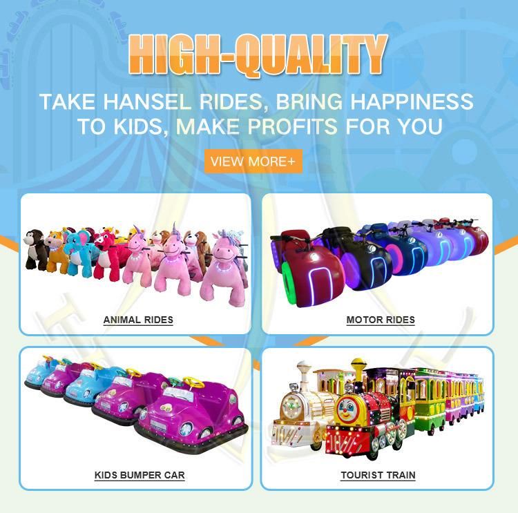 Hansel Kids Motorbike Car Ride Amusement Motorbike for Sale