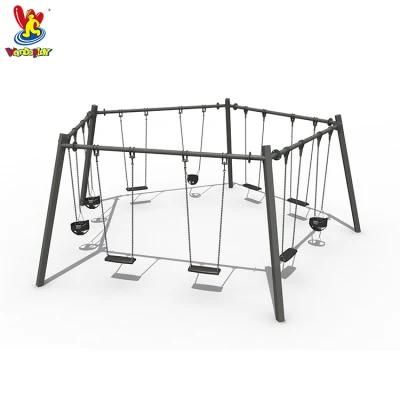 Outdoor Playground Swing Set Equipment Public Park Swing for Children
