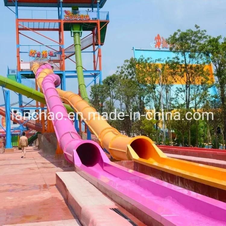Fiberglass Water Park Equipment Big Water Slide for Adult