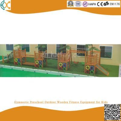 Gymnastic Preschool Outdoor Wooden Fitness Equipment for Kids Funny Adventure Kindergarten Equipment