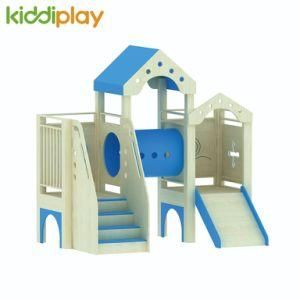 China Factory Wooden Kindergarten Indoor Children Slide Play Set Playground