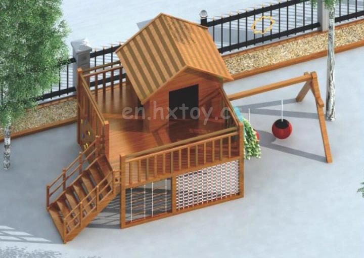 Wooden Outdoor Playground Equipment for Children/Play Ground/Kids Wooden Playground
