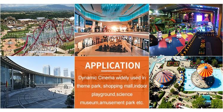 Amusement Theme Park Totally Immersive Dome Cinema 4D Motion Cinema Equipment