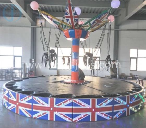 Kids Paradise Amusement Park 6 Person Bungee Inflatable Trampoline Outdoor Entertainment Equipment