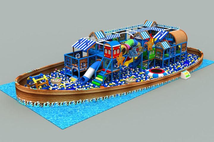 Amusement Park Children Indoor Play Equipment Rope Course Adventure
